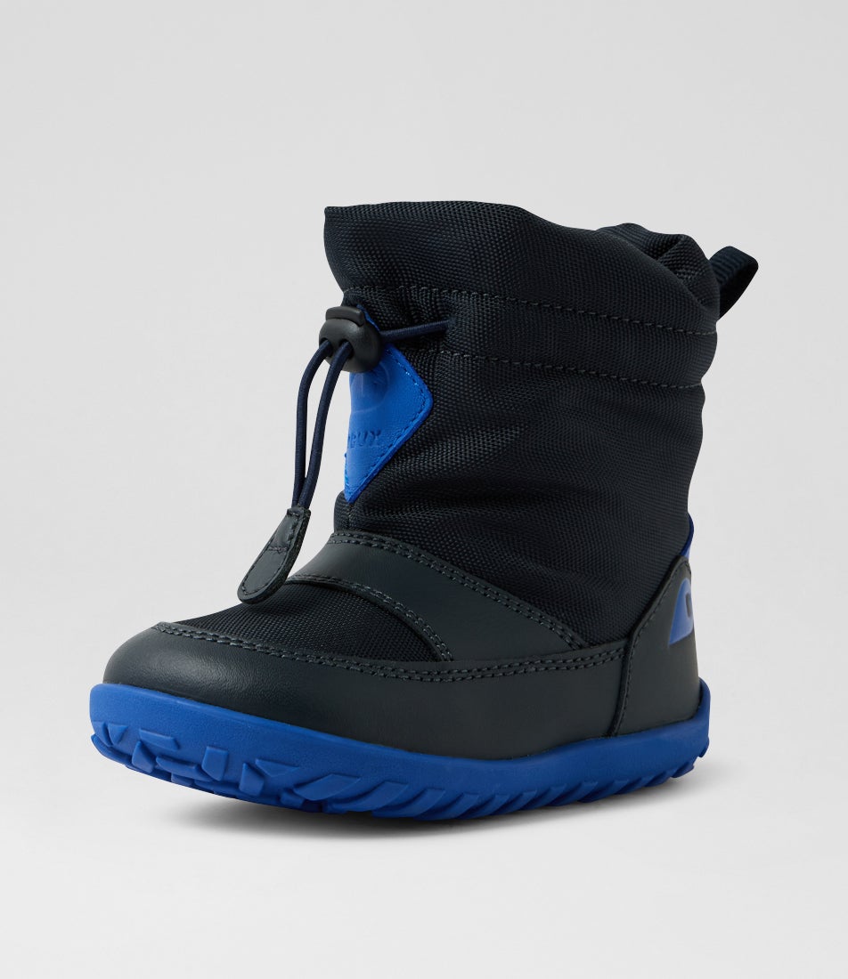 Su Paden Wp Toddler Navy Leather Ankle Boots