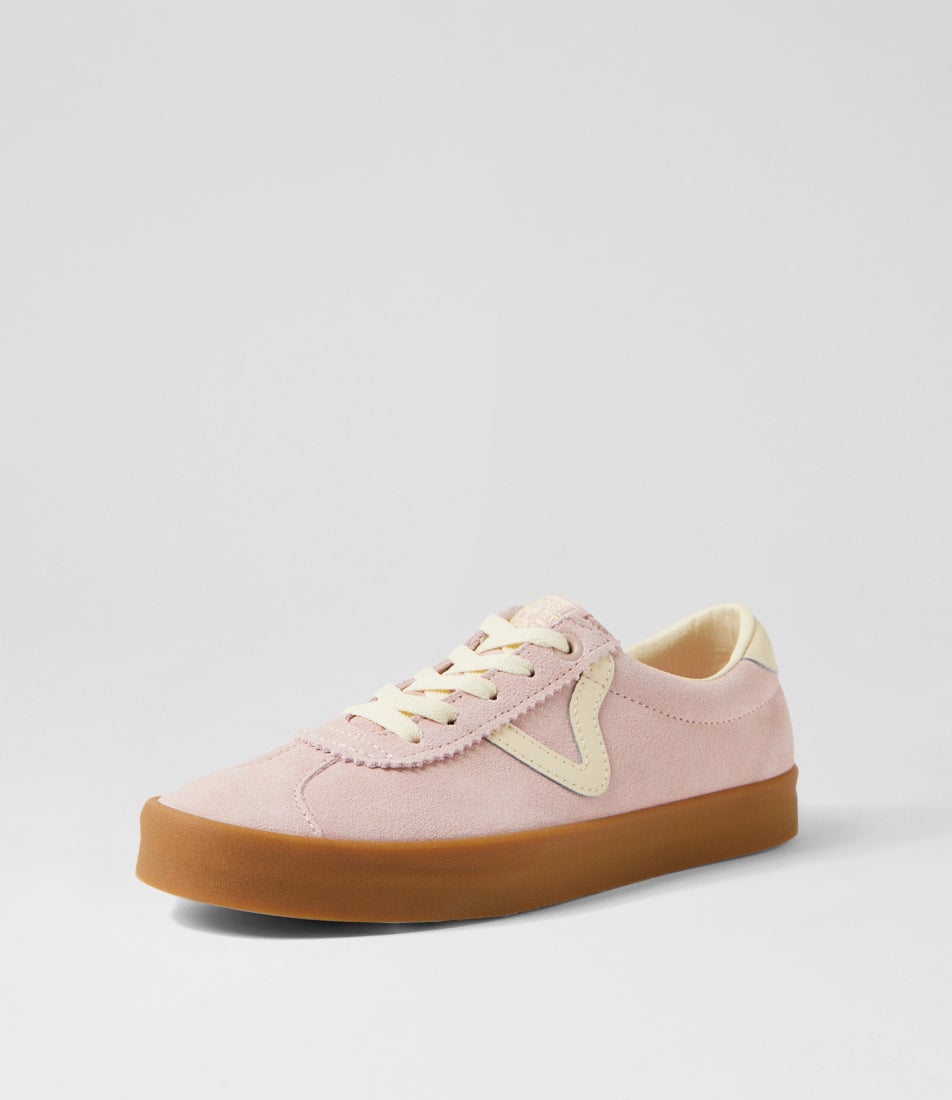 Sport Low W Gum Sepia Rose Suede Leather Sneakers