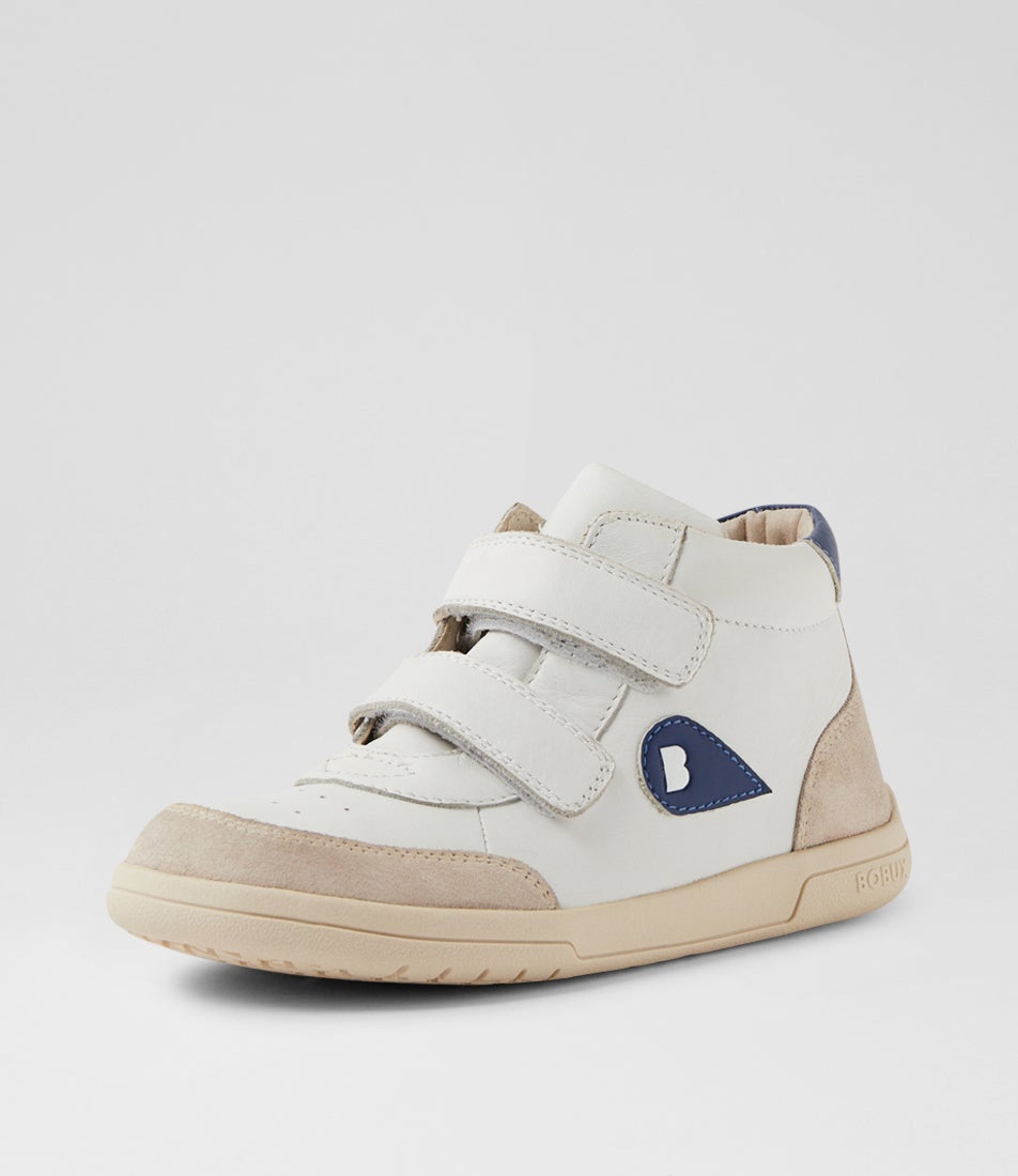 Kp Champ High 2 Junior Chalk Gentian Blue Leather Ankle Boots