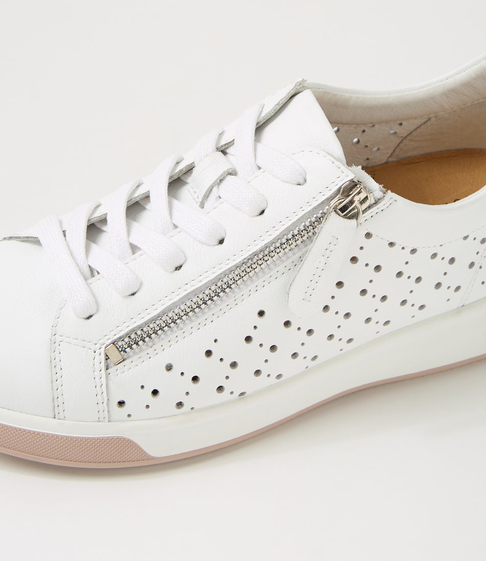 Aurie Xf White Leather Sneakers