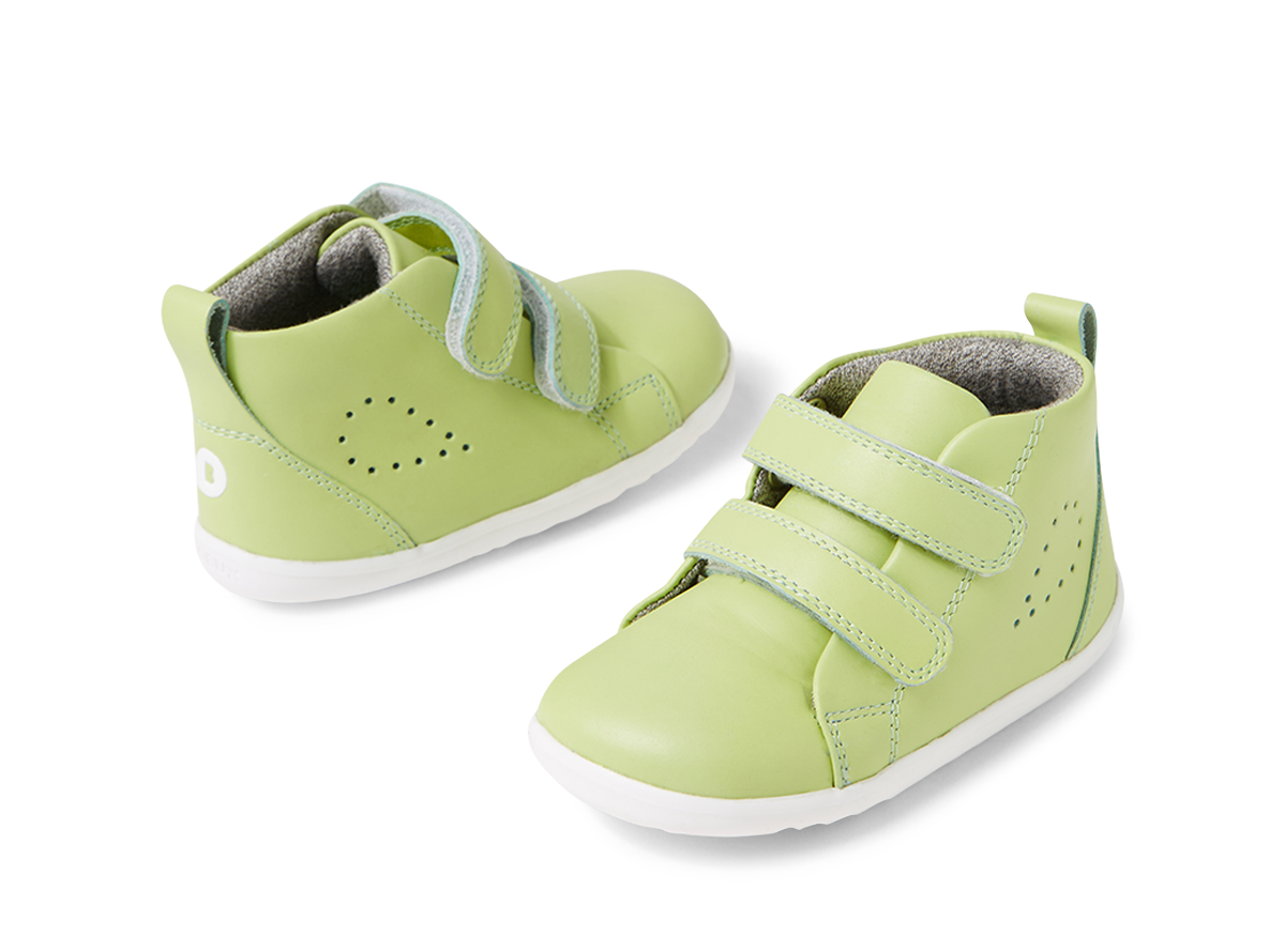 Su Grass Court High Infant Shadow Lime Leather Ankle Boots