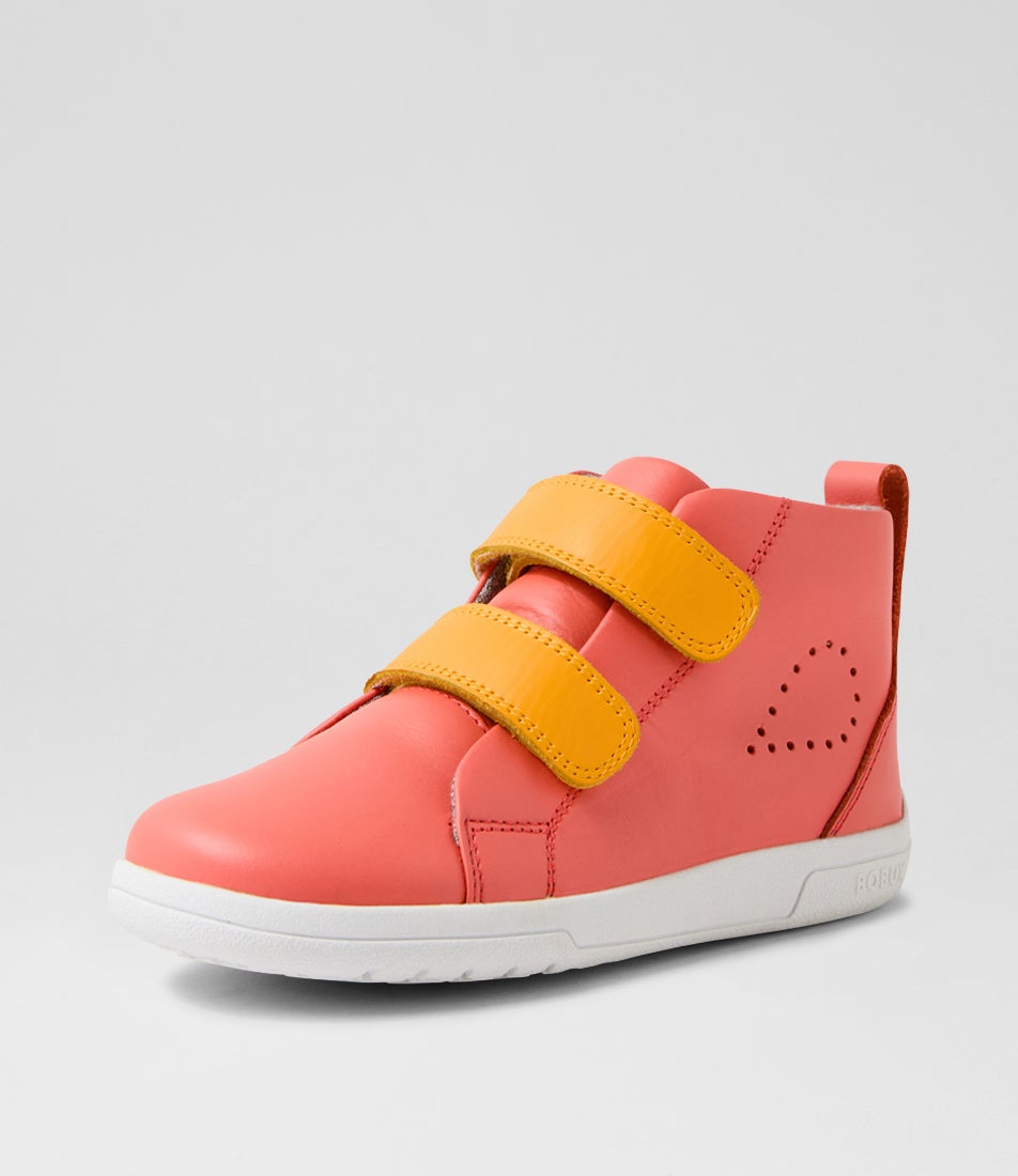 Kp Grass Court High 2 Junior Nasturtium Saffron Leather Ankle Boots