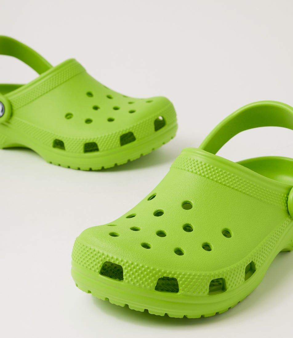 Classic Clog Junior Crocs Green Croslite Sandals