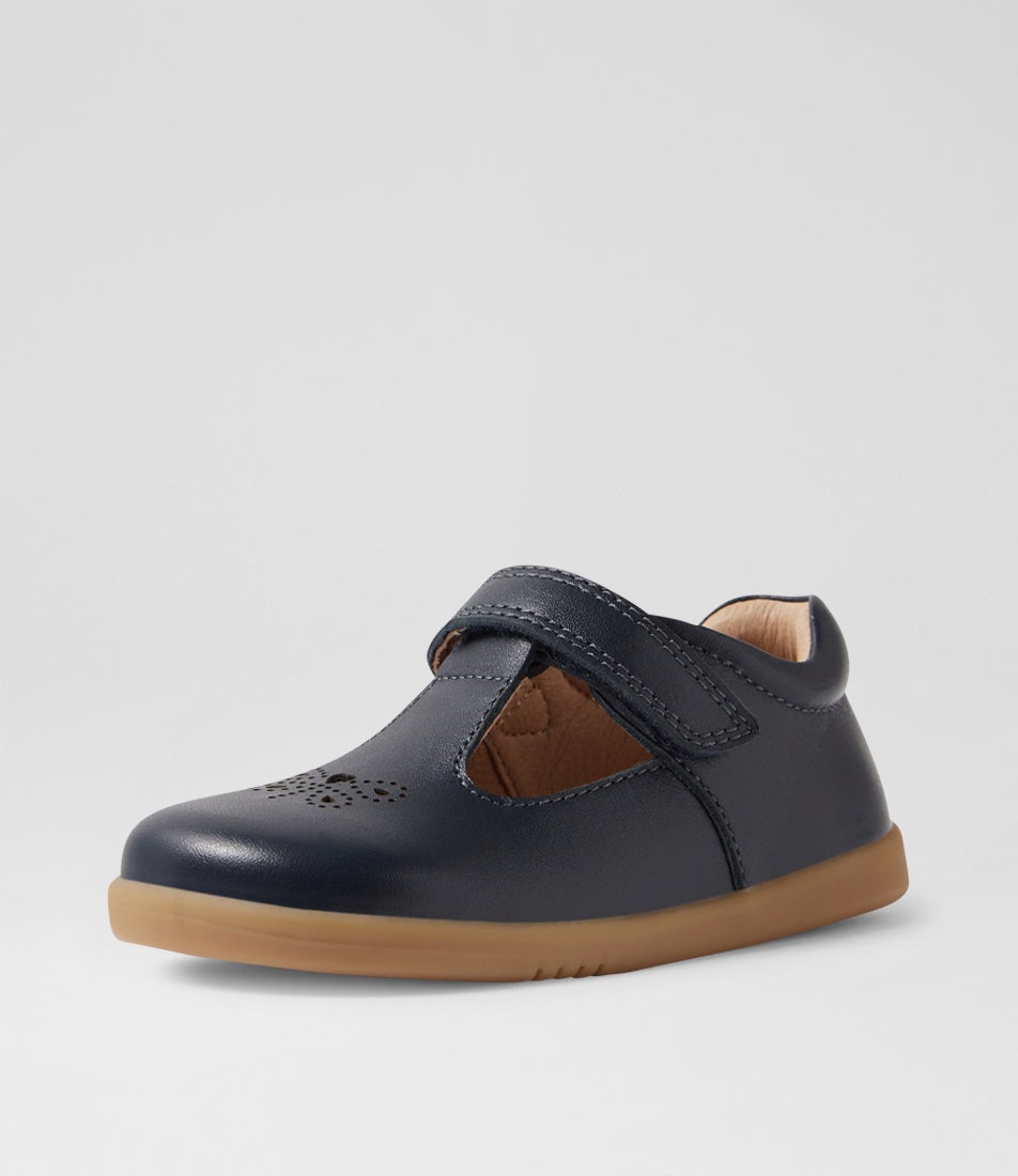 Iw Rosie Toddler Navy Leather Flat Shoes Iw Rosie Toddler Navy Leather Flat Shoes