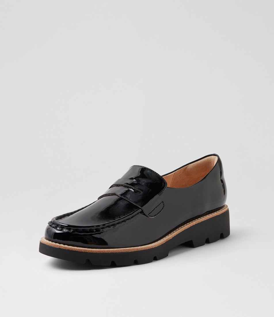 Dorky Black Patent Leather Loafers