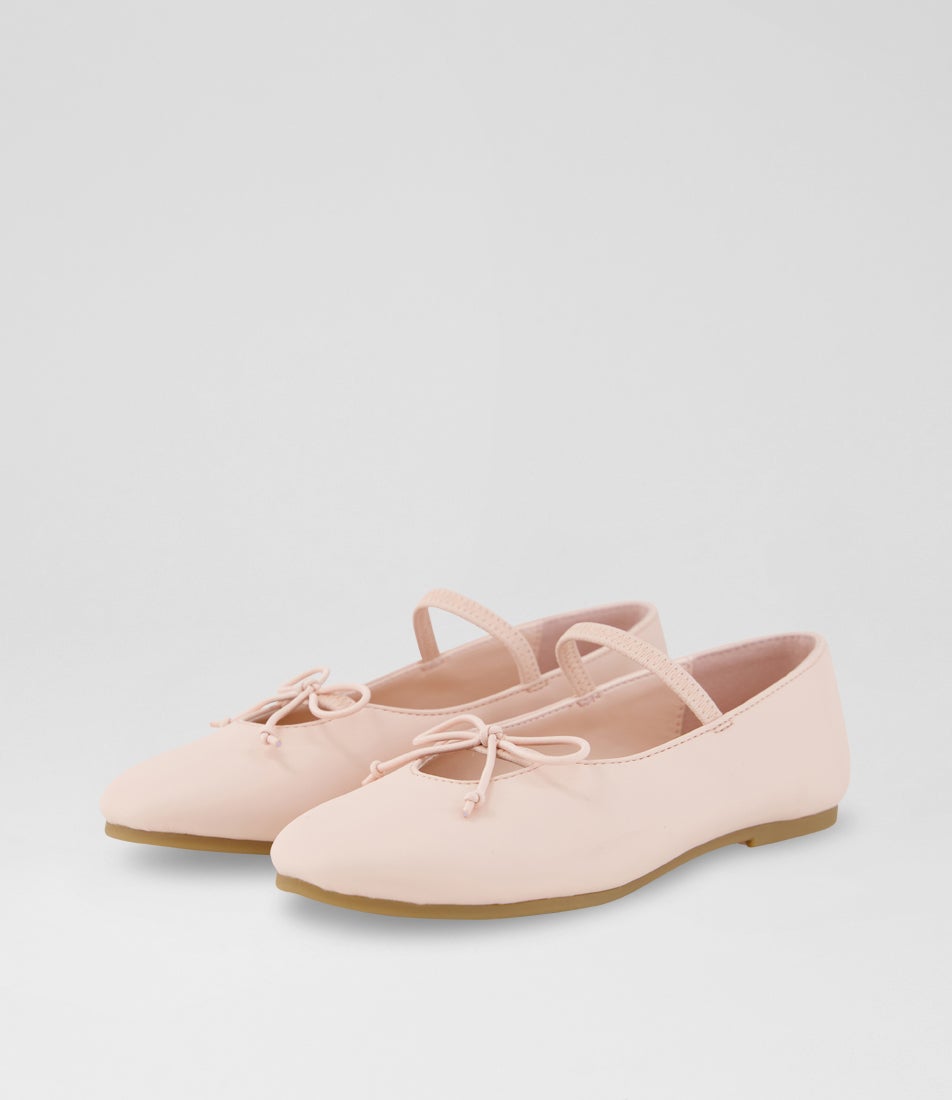 Clover Junior Peach Blush Flat Shoes