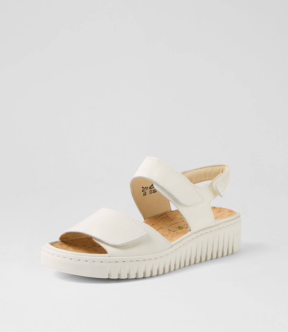 Willow Off White Leather Sandals