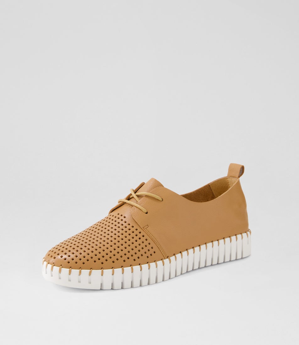 Huston Tan Leather Sneakers