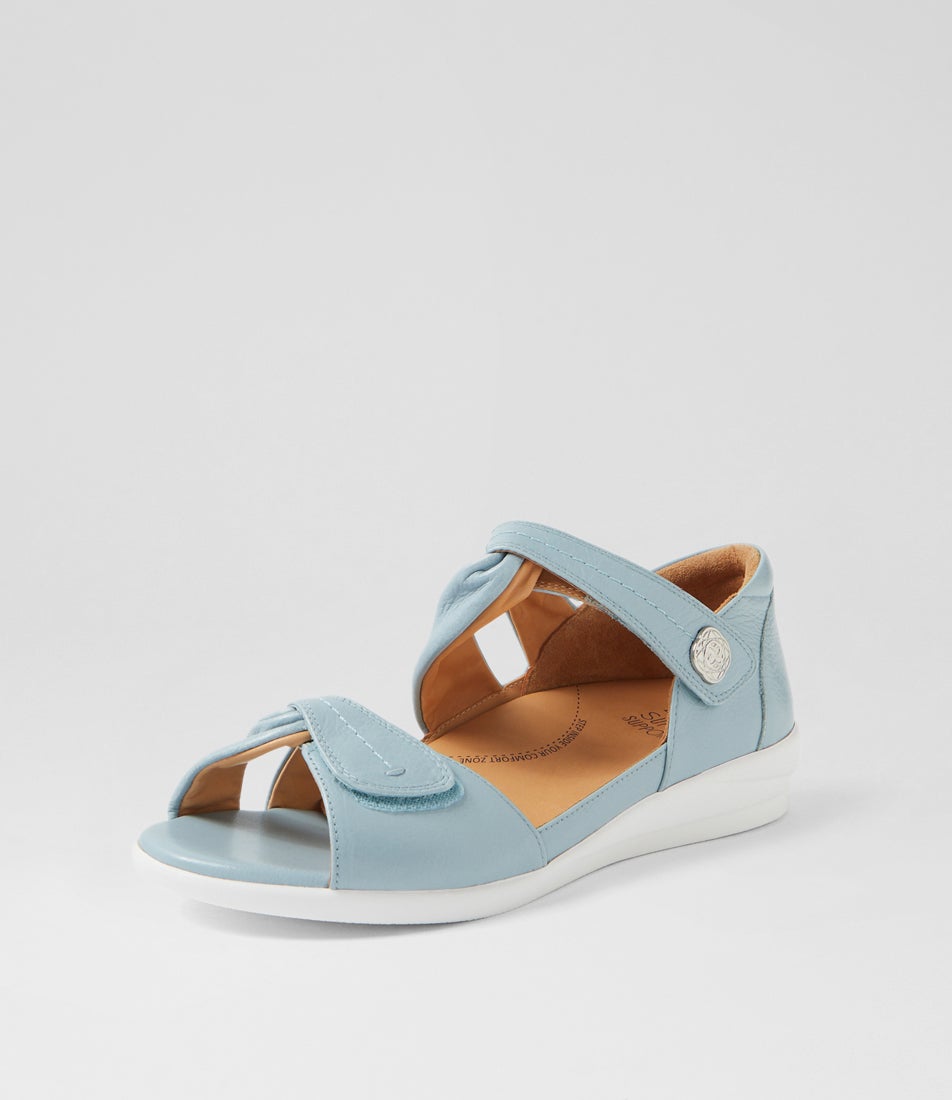 Doxie W Denim Leather Sandals