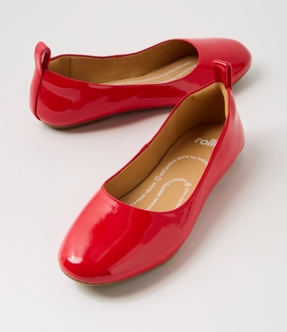 Ballet Red Patent Leather Ballet Flats