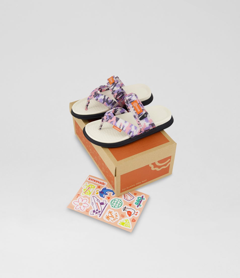 Sailor Junior Candy Camo Canvas Sandals