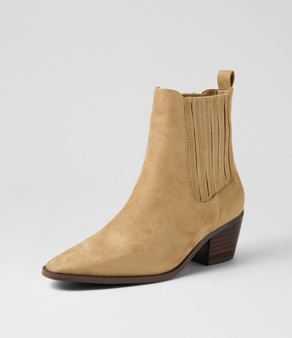 Dale Taupe Microsuede Chelsea Boots