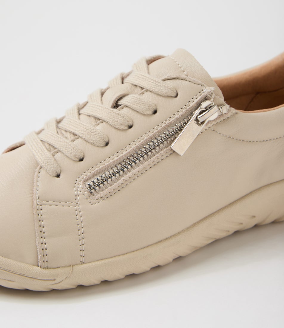 Travi Almond Leather Sneakers