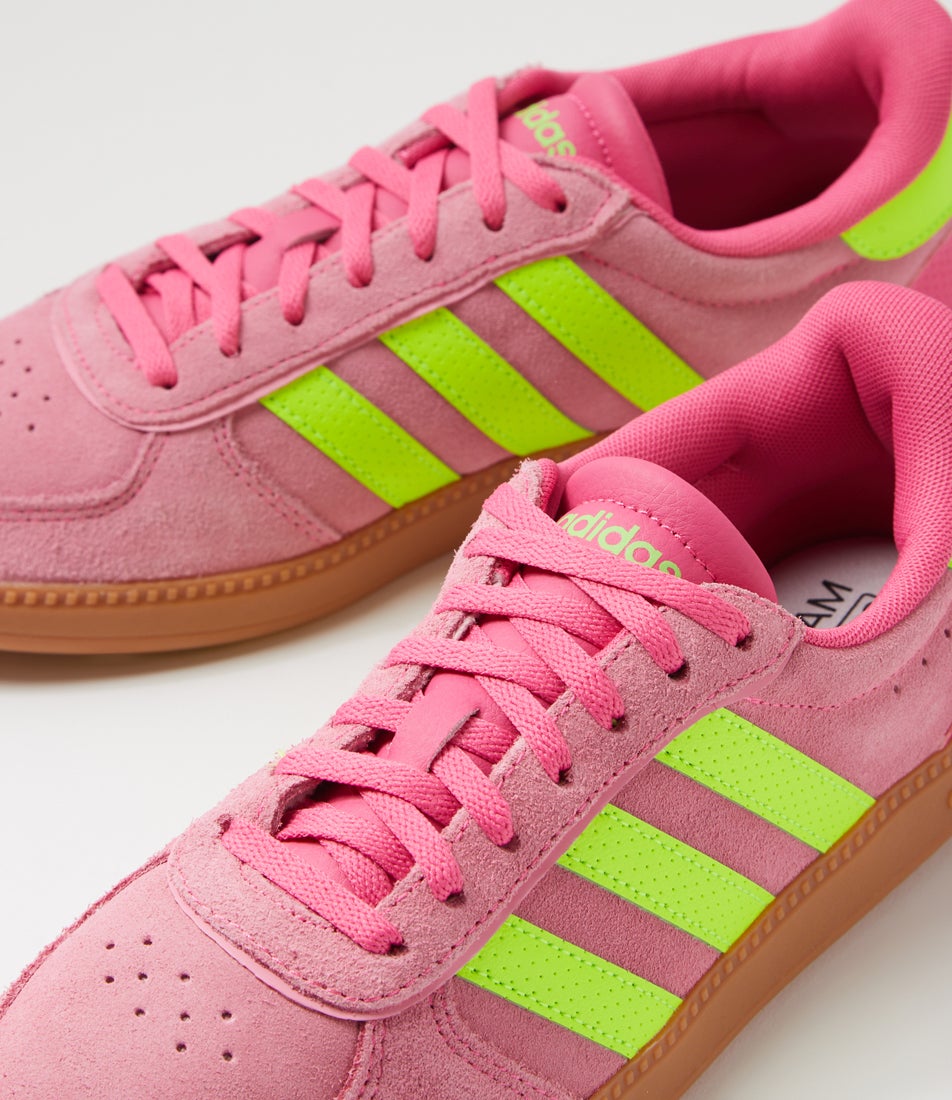 Breaknet Sleek W Pulse Magenta Lucid Lemon Pink Fabric Sneakers