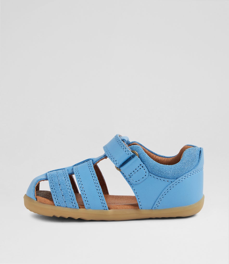 Su Roam Infant Azure Blue Leather Sandals