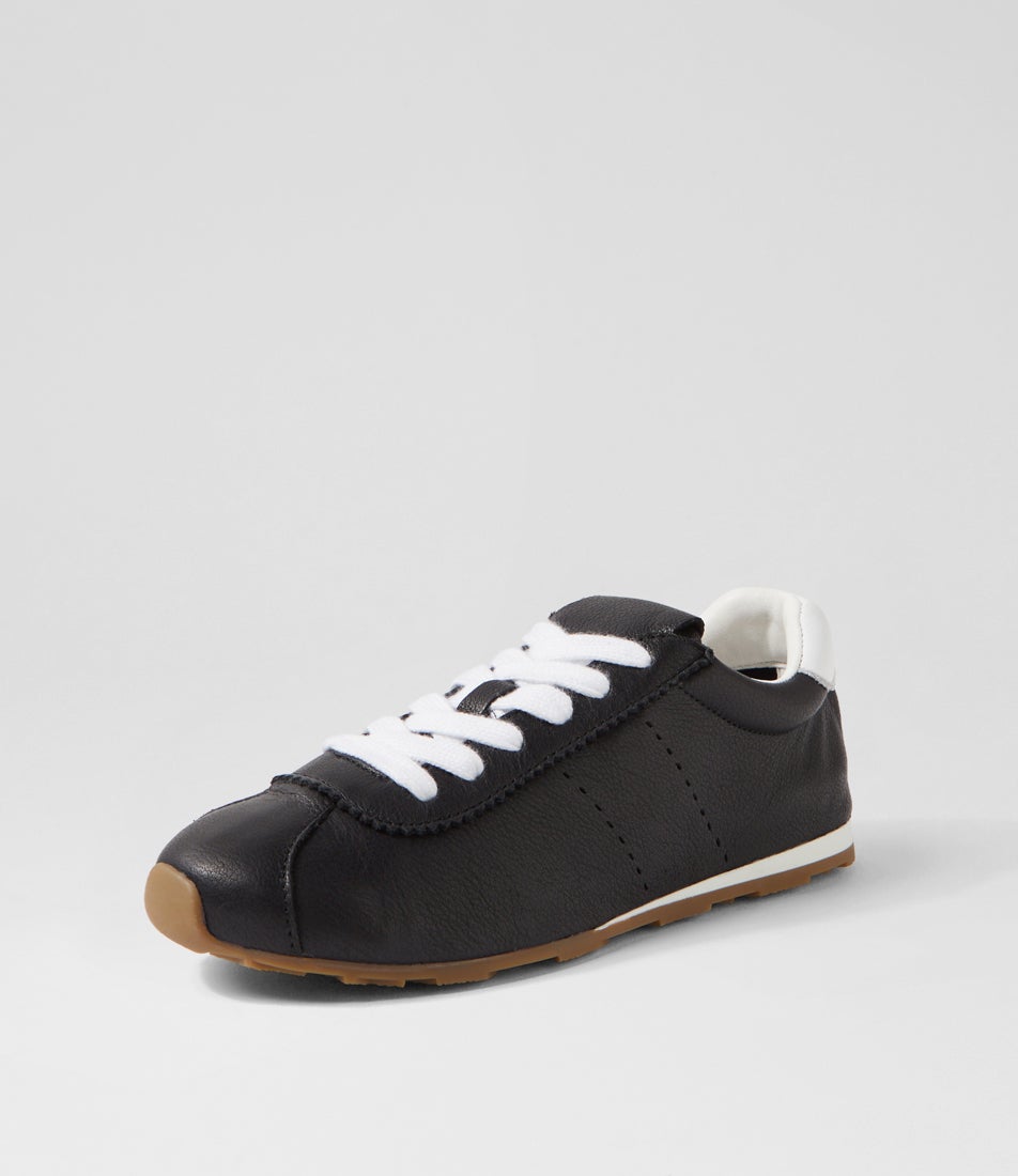 Mousi Black Leather Sneakers