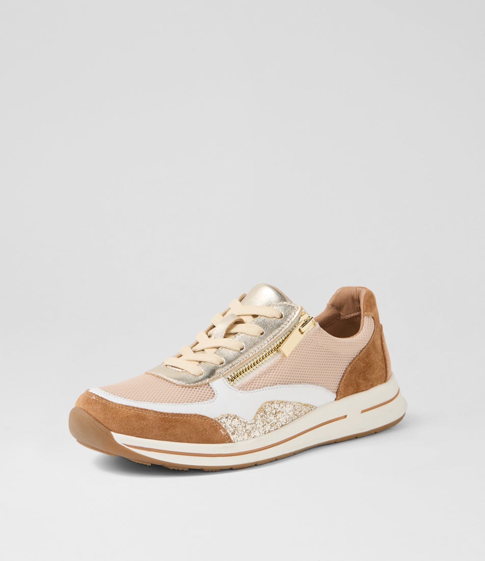 Surreal Choc Multi Leather Sneakers