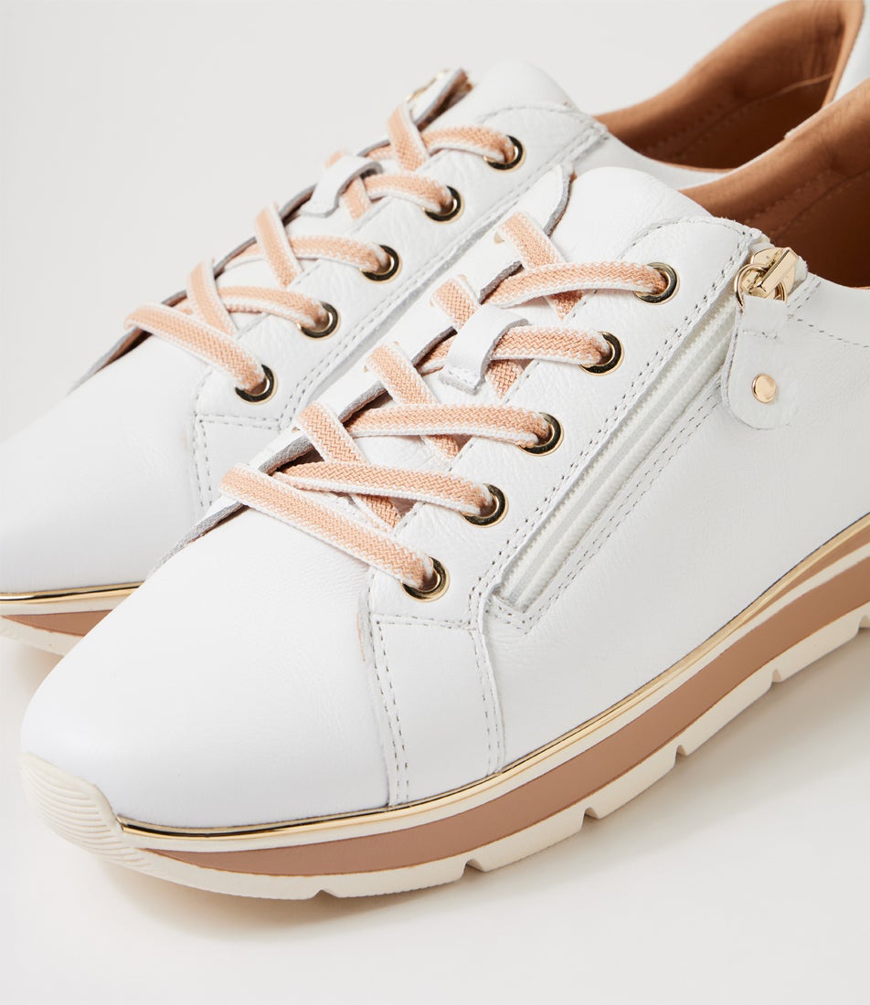 Nanettes White Leather Sneakers Nanettes White Leather Sneakers