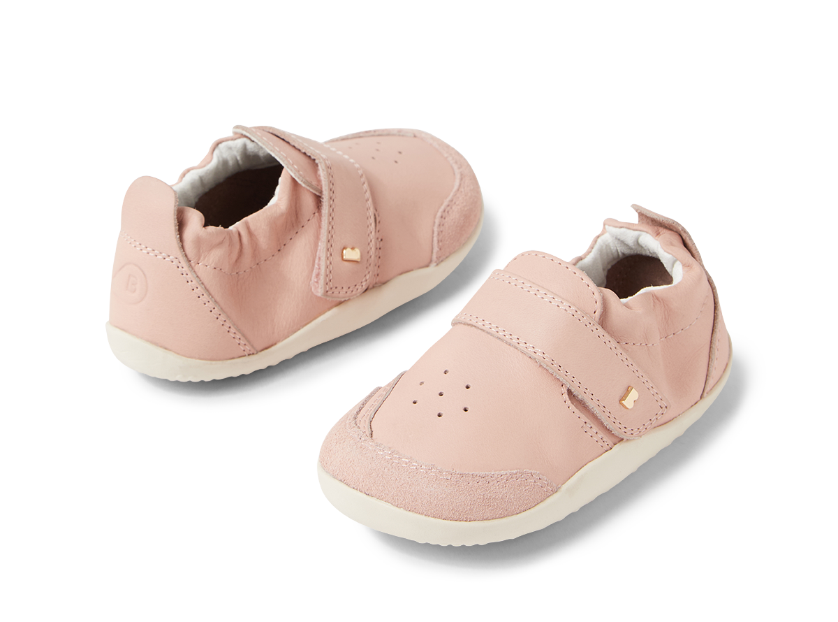 Xp Ripple Infant Cameo Rose Leather Flat Shoes