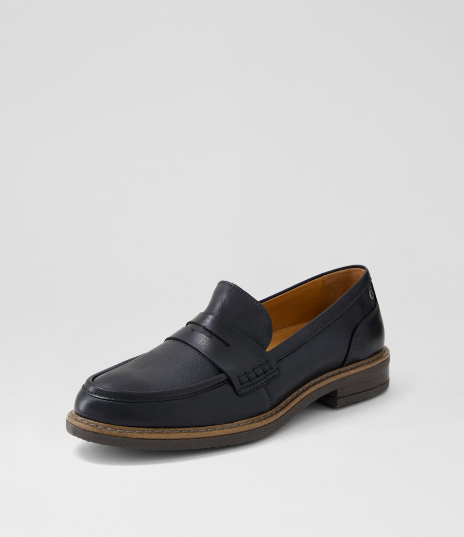 Aldaya 41 Black Leather Loafers