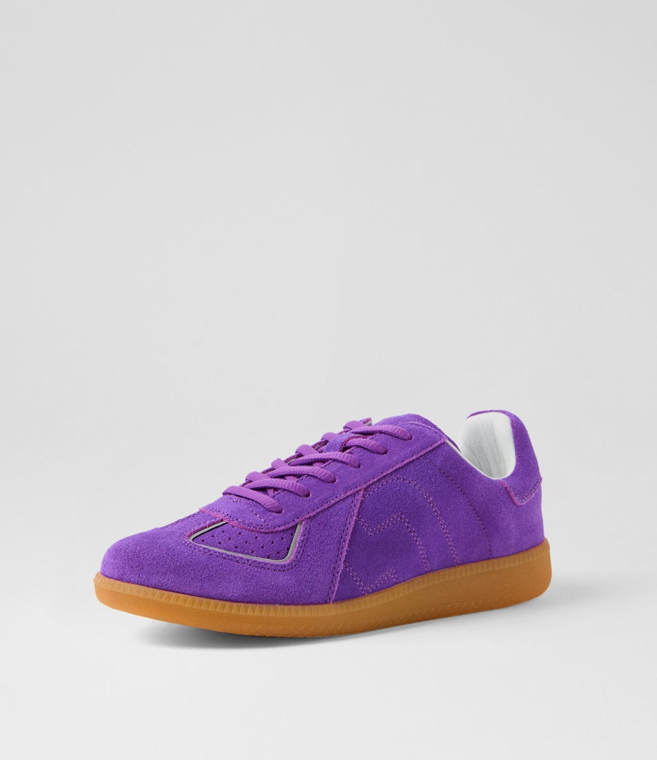 Pace Neon Purple Suede Sneakers