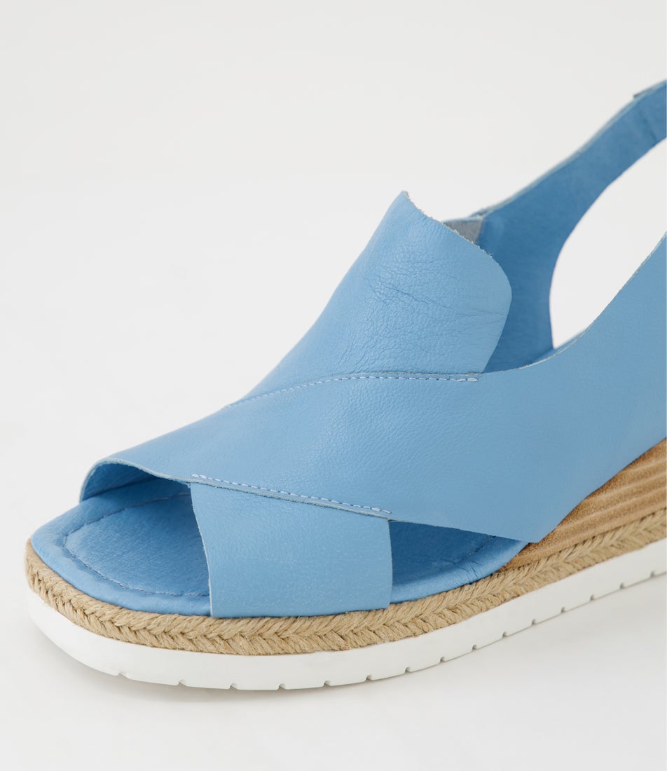 Illiet New Blue Leather Sandals