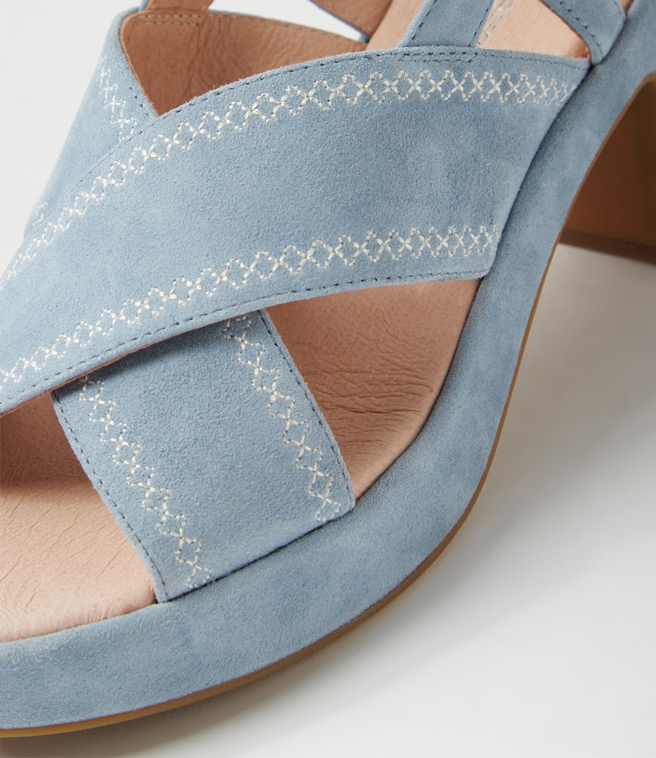 Bynndi Denim Suede Sandals
