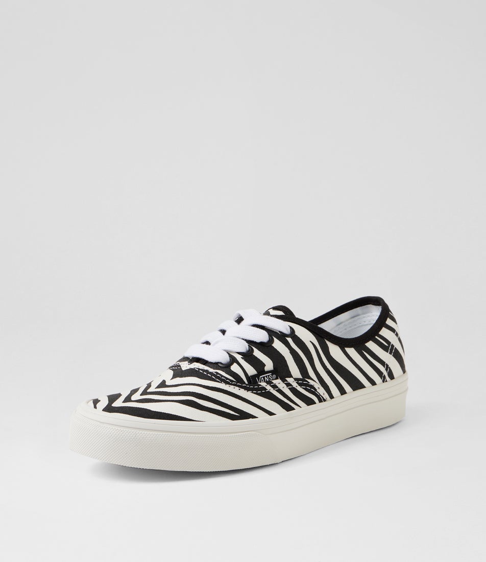Authentic W Zebra Canvas Sneakers