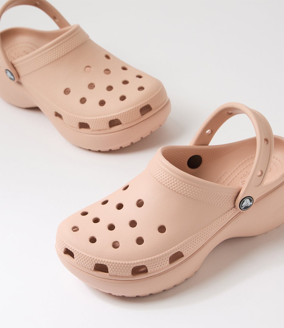 Classic Platform Clog W Pink Caramel Croslite Sandals