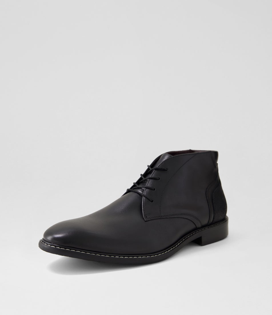 Banter Black Leather Lace Up Boots