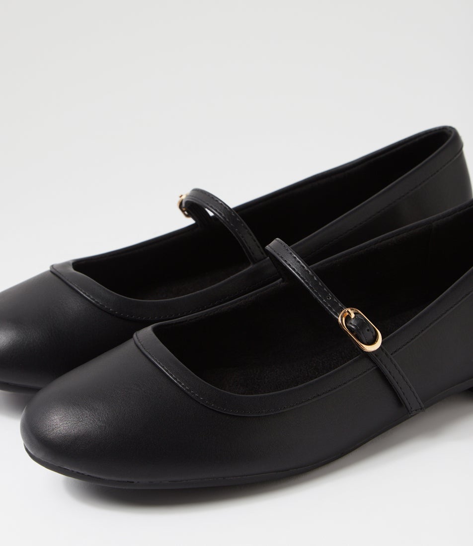 Dazine Black Flat Shoes
