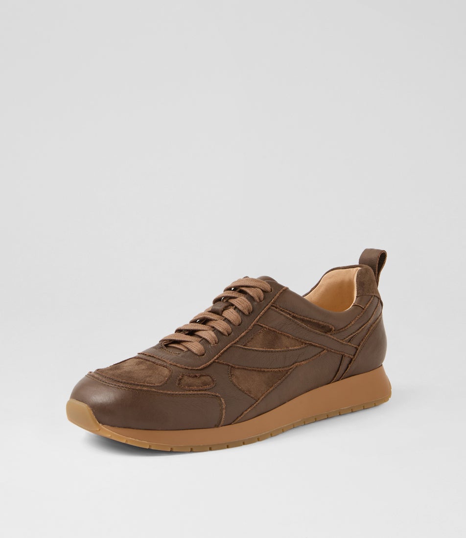 Palomo Mocca Hot Choc Leather Suede Sneakers