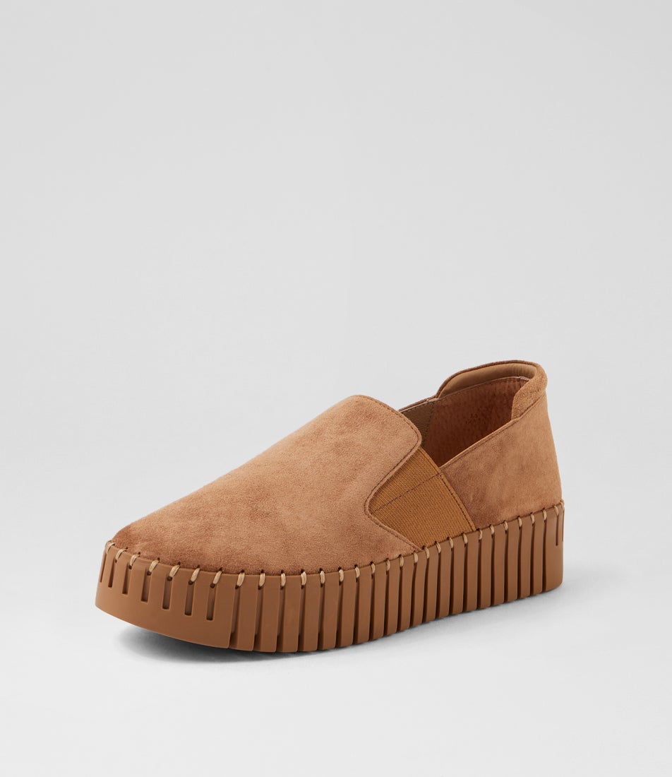 Becca Light Choc Suede Flat Shoes