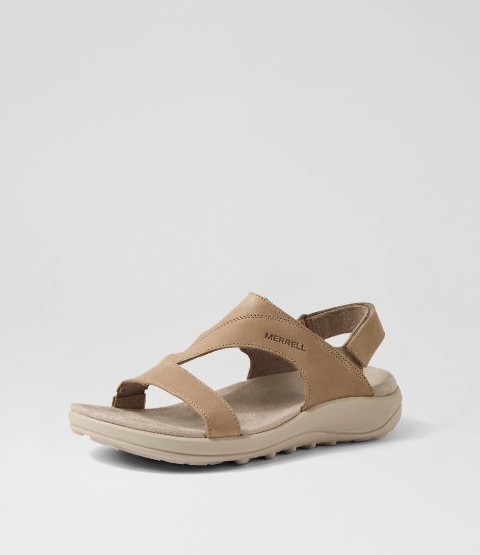 District 4 Luxe Backstrap Brindle Leather Sandals
