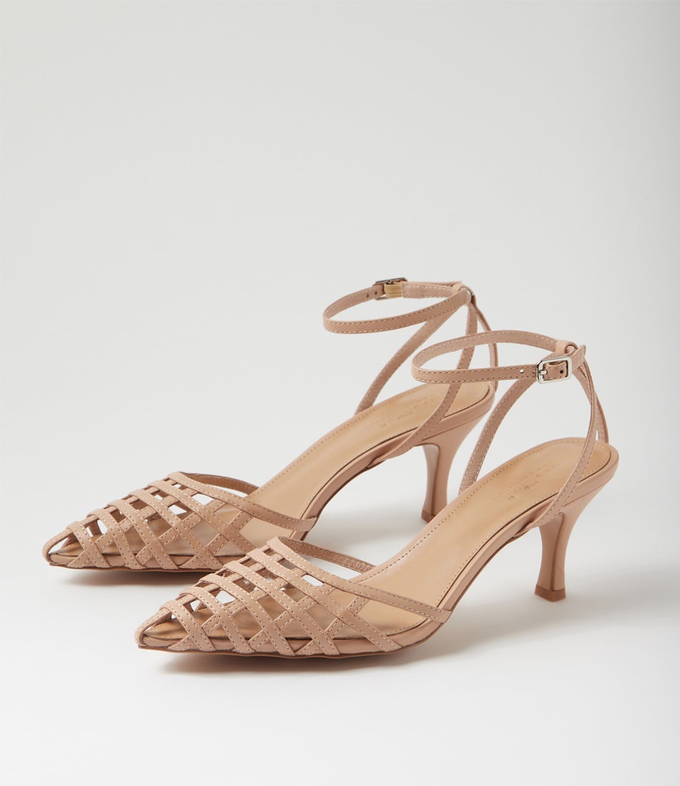 Toria Nude Leather Pump Heels