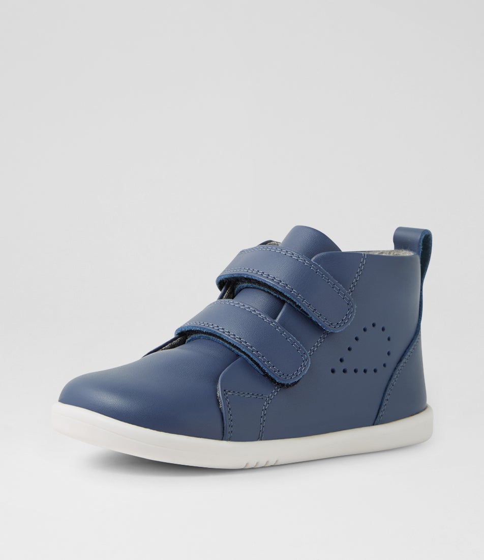 Iw Grass Court High Toddler Vintage Indigo Leather Ankle Boots