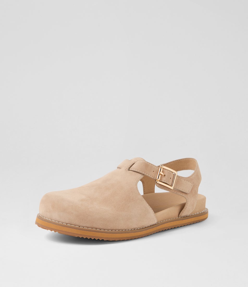 Zany Sandy Suede Flat Shoes