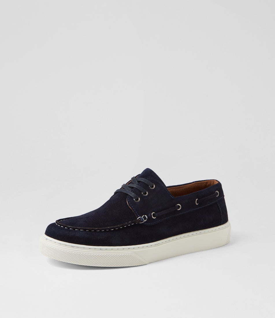 Flare Navy Suede Boat Shoes