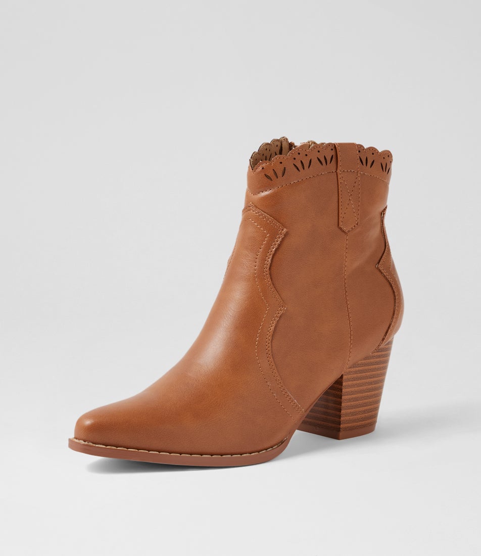 Carlan Tan Ankle Boots