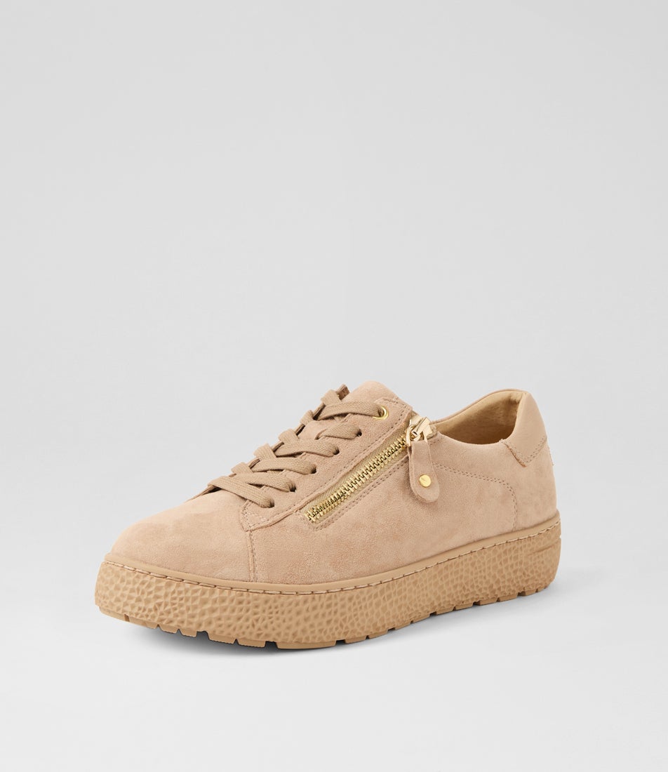 Oceanne Xw Sand Suede Sneakers