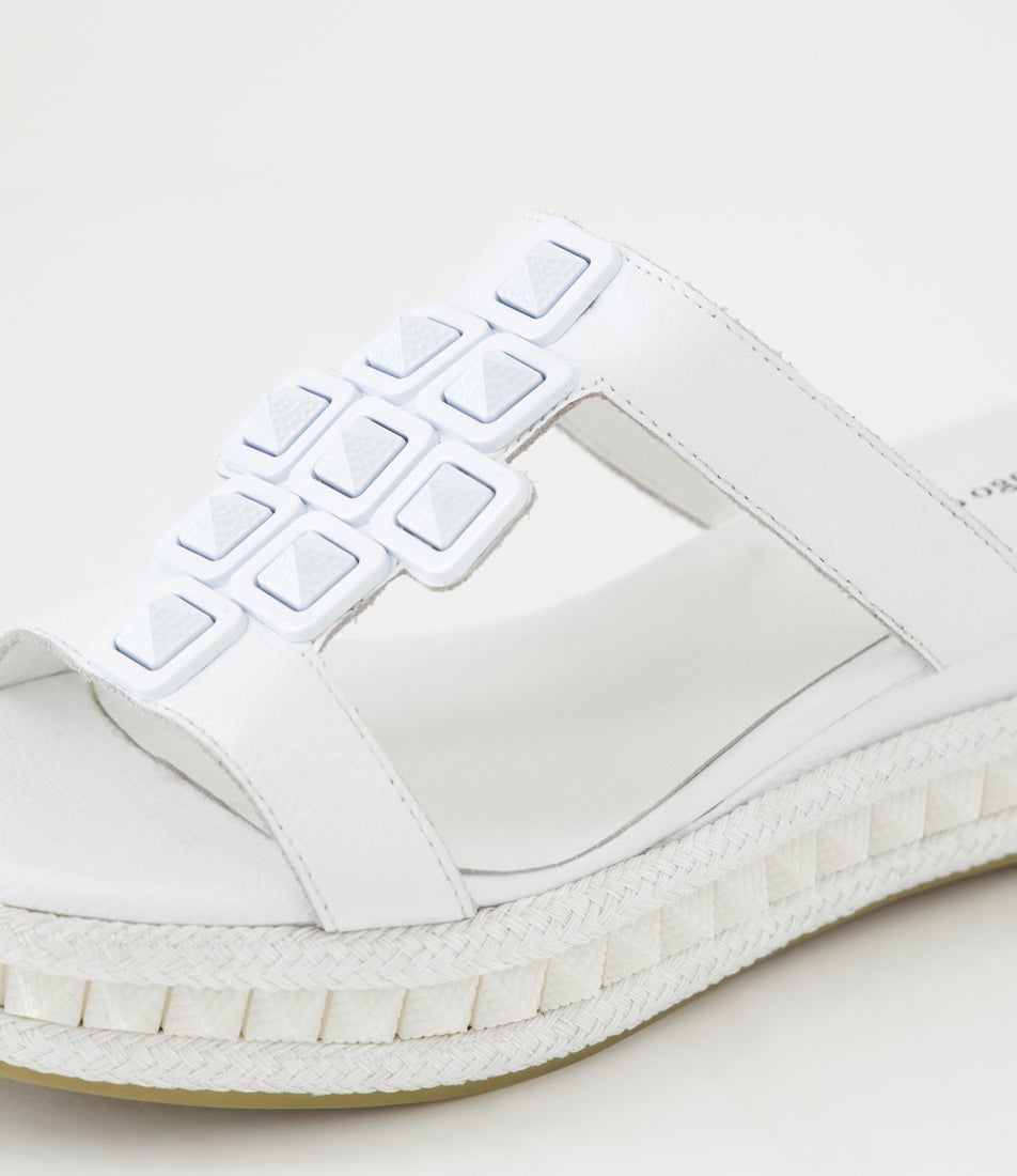 Maija White Leather Sandals Maija White Leather Sandals