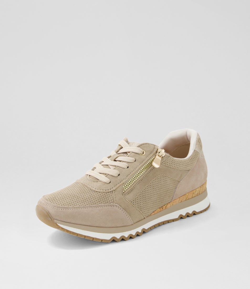 Deliah Taupe Mix Sneakers