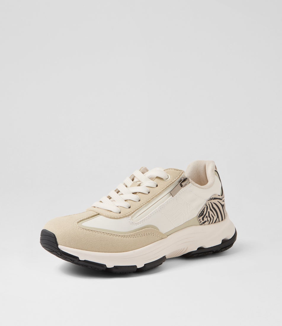 Wendis Off White Multi Sneakers