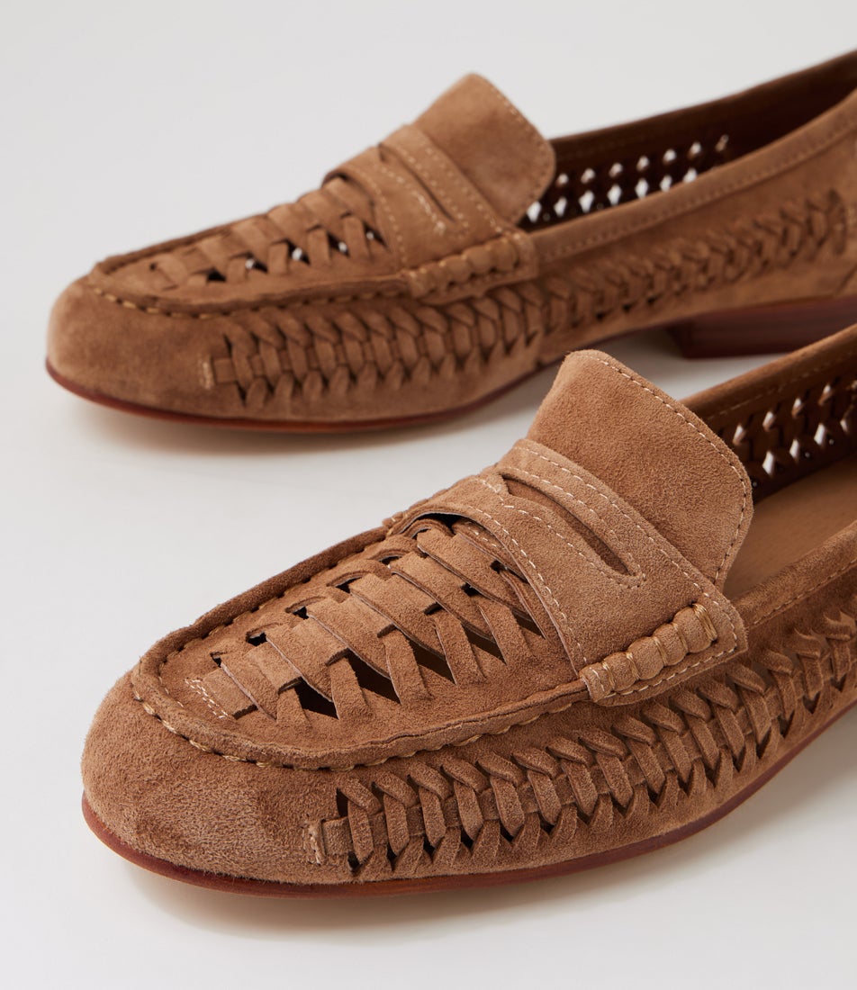 Testkas Light Choc Suede Loafers