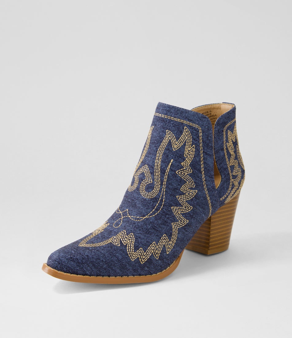 Craayzie Denim Ankle Boots