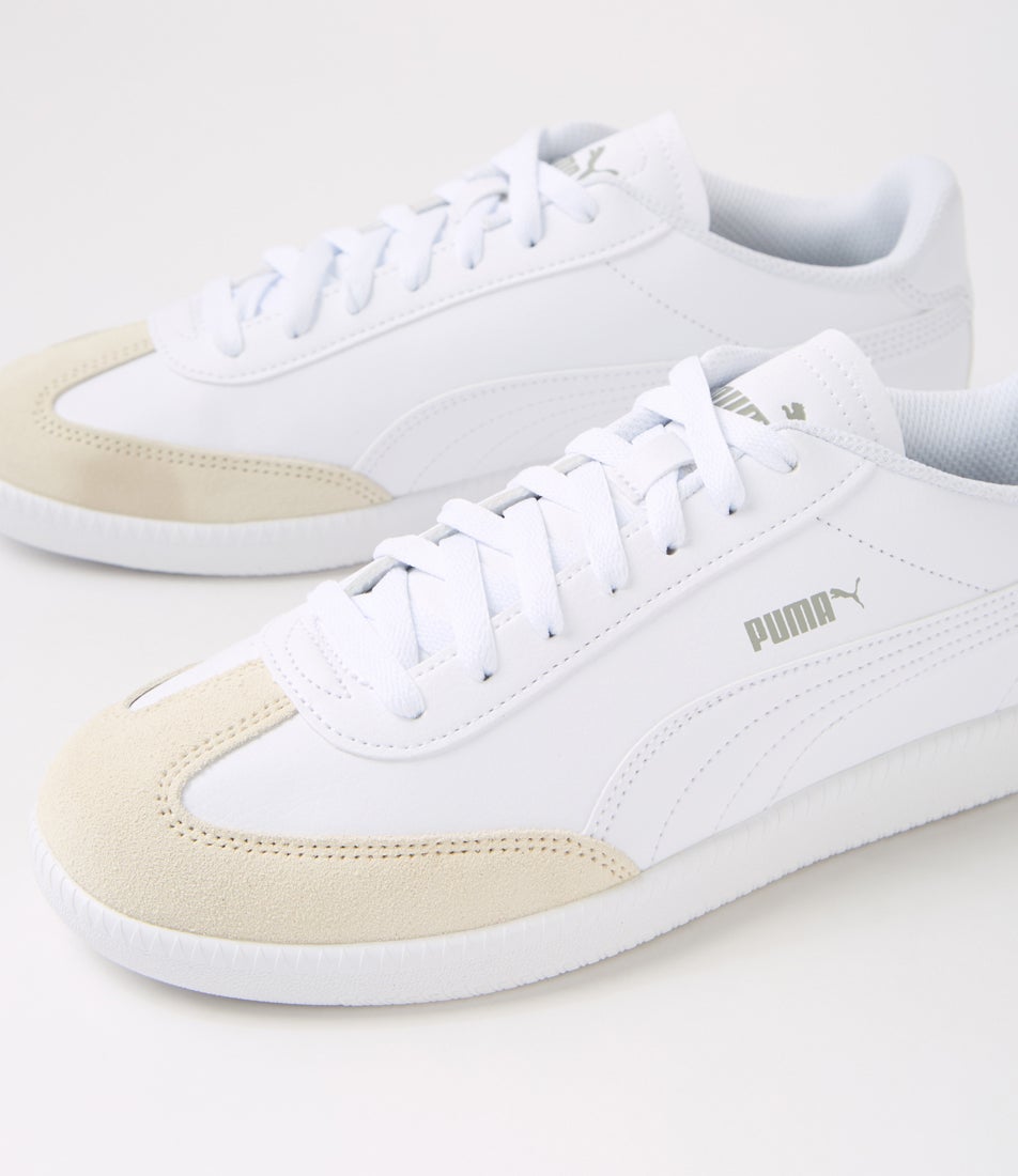 398174 Puma 9 White Alpine Snow Grey Sneakers