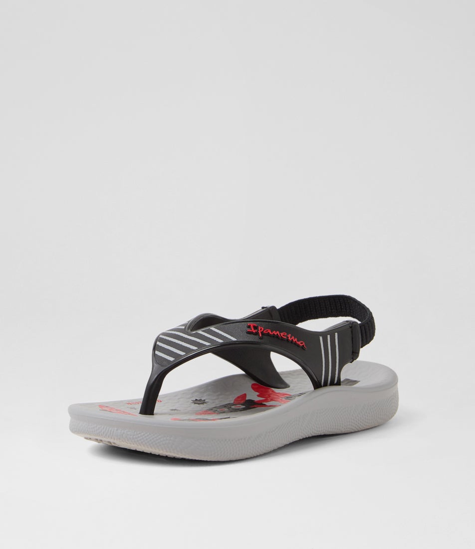 Anat Soft Baby Toddler Black Grey Sandals
