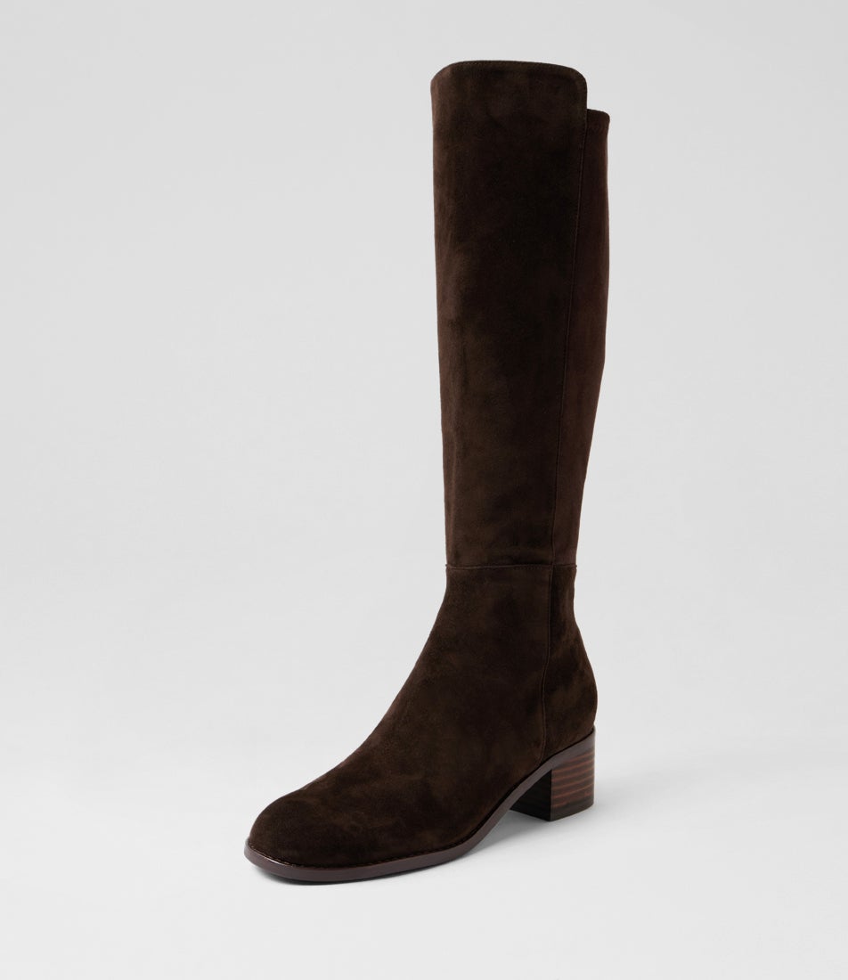 Ronel Choc Suede Knee High Boots
