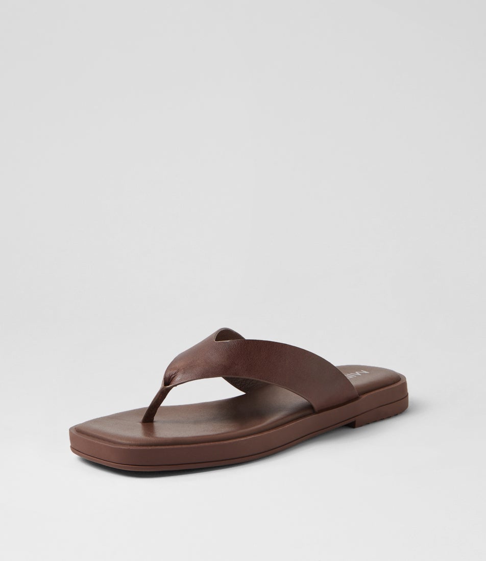 Tiamo Choc Leather Thongs