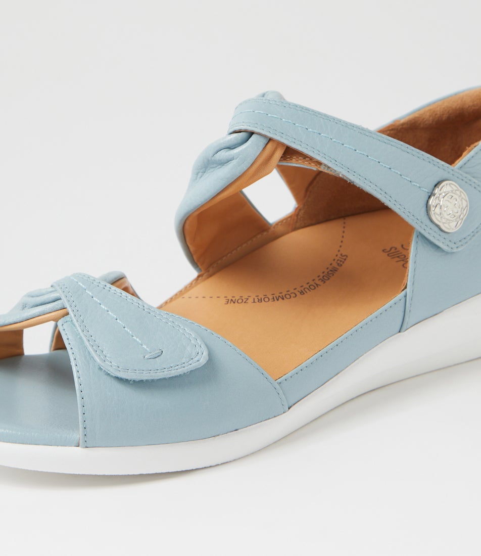 Doxie W Denim Leather Sandals